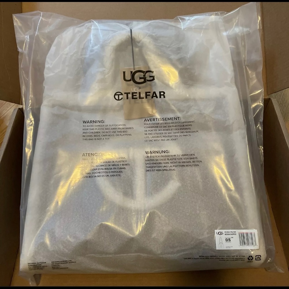 UGG x TELFAR Medium Shopping Bag - Chestnut (2021) NWT! Will Ship ASAP!